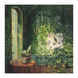 ERIC ROUX-FONTAINE - Les heures miroirs - 100 x 100 cm
