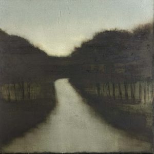 Cherel |  Fleuve et rives - 54 x 54 cm