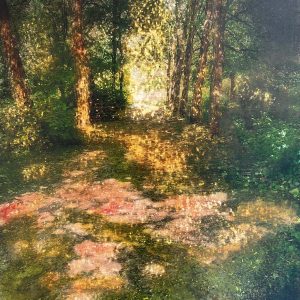 Sandrine paumelle |  Une étincelle furtive - 50 x 40 cm